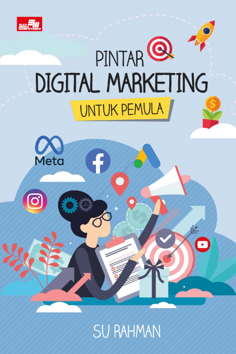Cover PINTAR DIGITAL MARKETING :  UNTUK PEMULA / RAHMAN