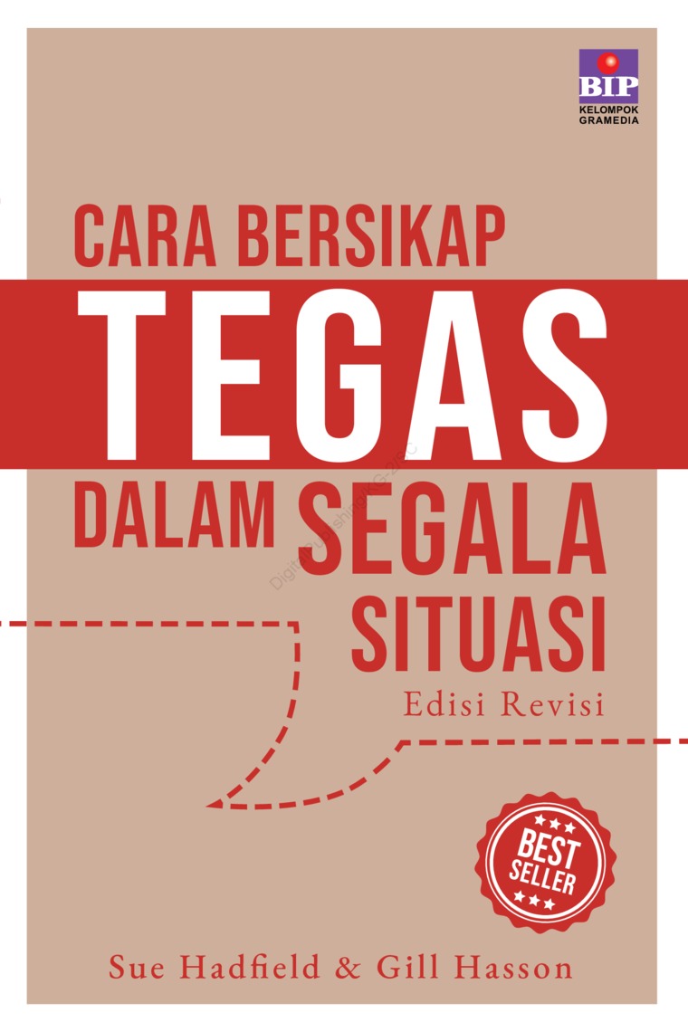 Cover CARA BERSIKAP TEGAS DALAM SEGALA SITUASI / SUE HADFIELD