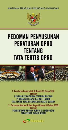 Cover PEDOMAN PENYUSUNAN PERATURAN DPRD TENTANG TATA TERTIB DPRD / INDONESIA