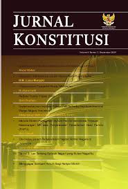 Cover JURNAL KONSTITUSI / JANEDJRI M.GAFFAR