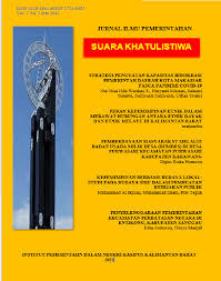 Cover JURNAL ILMU PEMERINTAHAN :  SUARA KHATULISTIWA / Ir. NAWAWI,M.SI