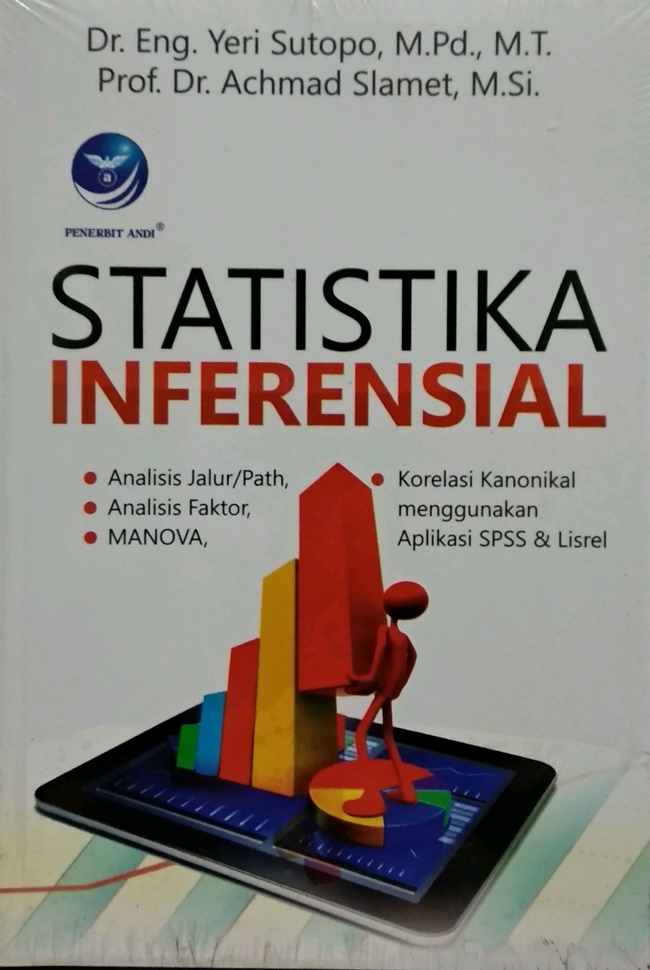 Cover STATISTIKA INFERENSIAL / Dr. Eng. YERI SUTOPO, M.Pd., M.T