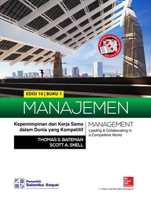Cover MANAJEMEN BUKU 1 :  Kepemimpinan dan Kerja Sama dalam Dunia yang Kompetitif / Thomas S. Bateman