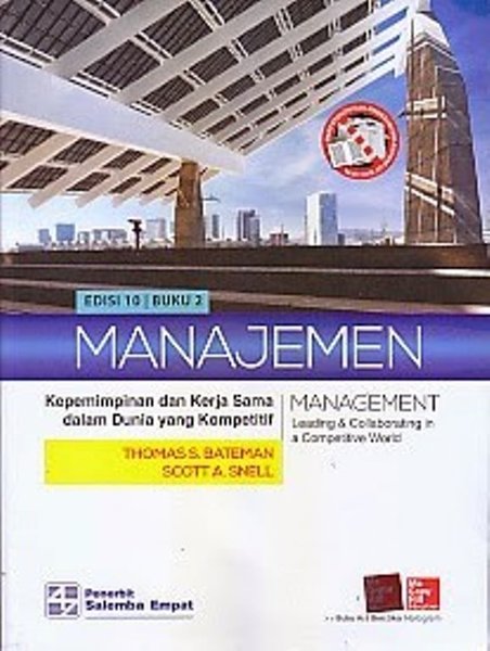 Cover MANAJEMEN BUKU 2 :  Kepemimpinan dan Kerja Sama dalam Dunia yang Kompetitif / Thomas S. Bateman