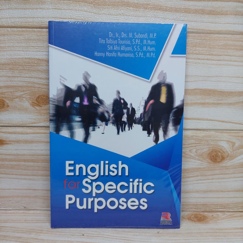 Cover ENGLISH FOR SPECIFIC PURPOSES / Dr., Ir., Drs. M. SUBANDI, M.P.