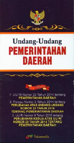 Cover UNDANG-UNDANG PEMERINTAHAN DAERAH / INDONESIA