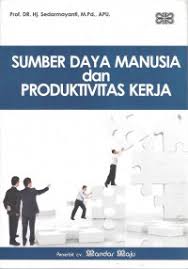 Cover SUMBER DAYA MANUSIA DAN PRODUKTIVITAS KERJA . / Prof. DR. HJ. SEDARMAYANTI, M.Pd., APU
