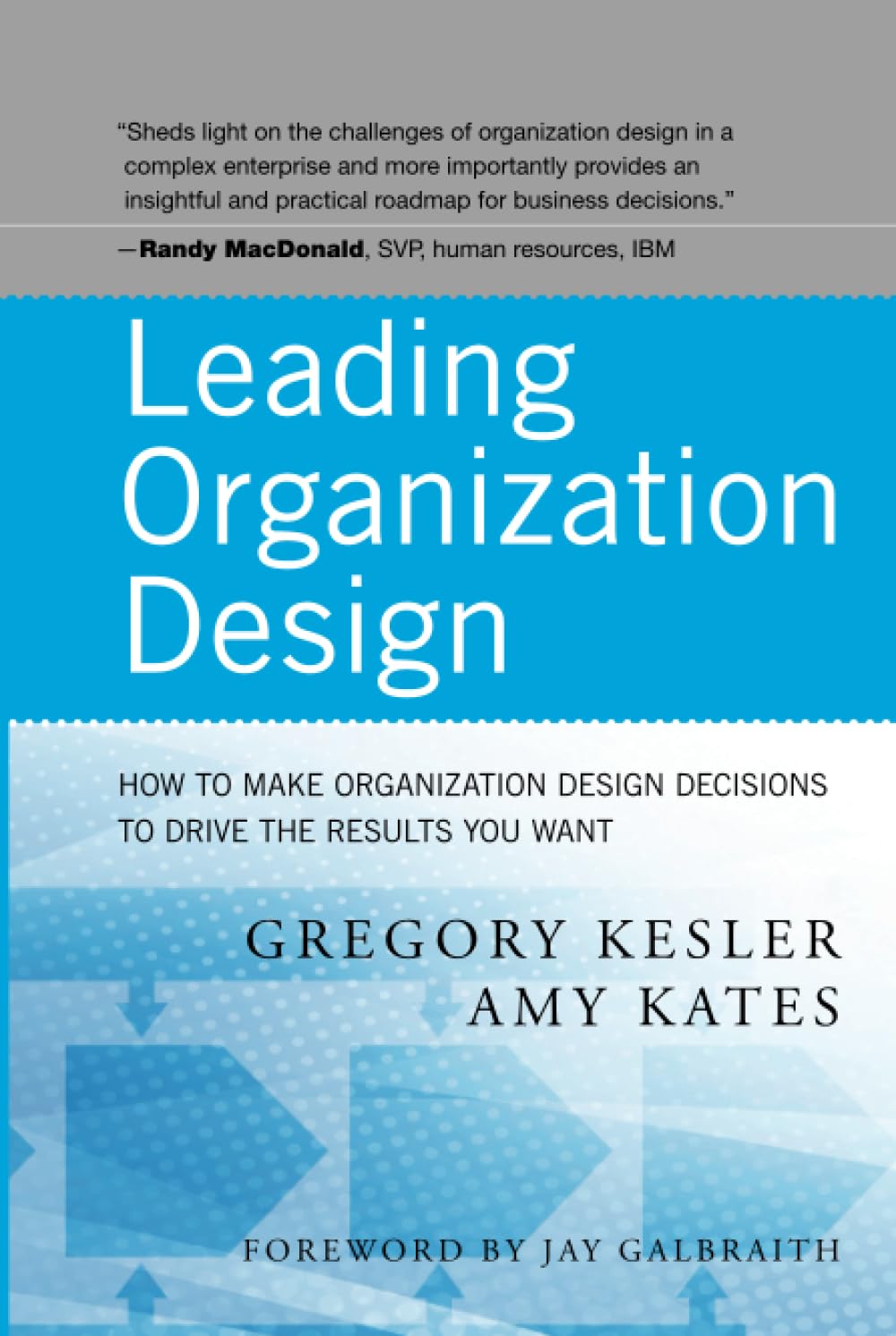Cover LEADING ORGANIZATION DESIGN / GERREGORY KESL