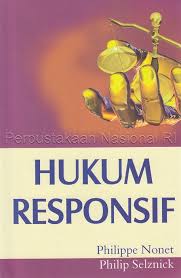 Cover HUKUM RESPONSIF . / PHILIP NONET