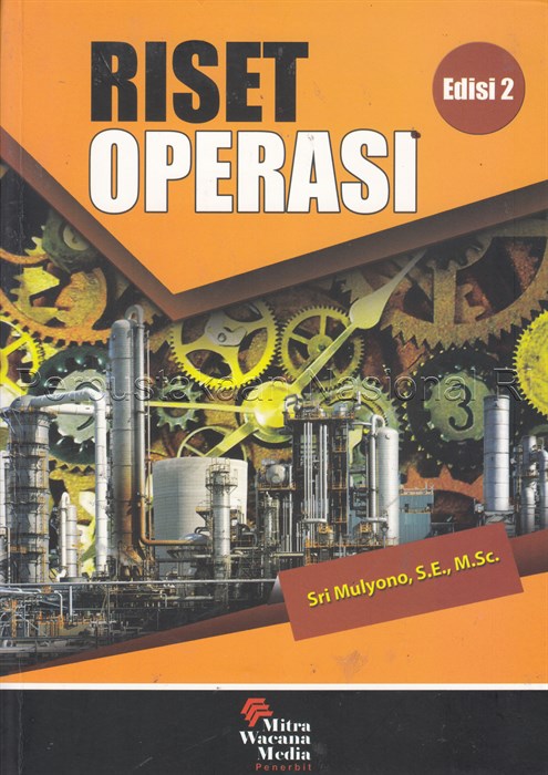 Cover RISET OPERASI / SRI MULYONO