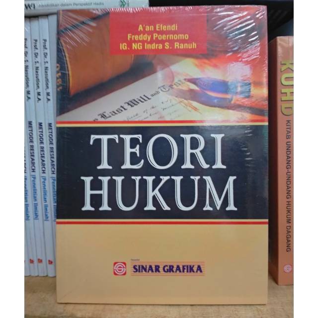 Cover TEORI HUKUM. / A'AN EFENDI