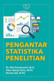 Cover PENGANTAR STATISTIKA PENELITIAN / Novita Sari, M.PD.