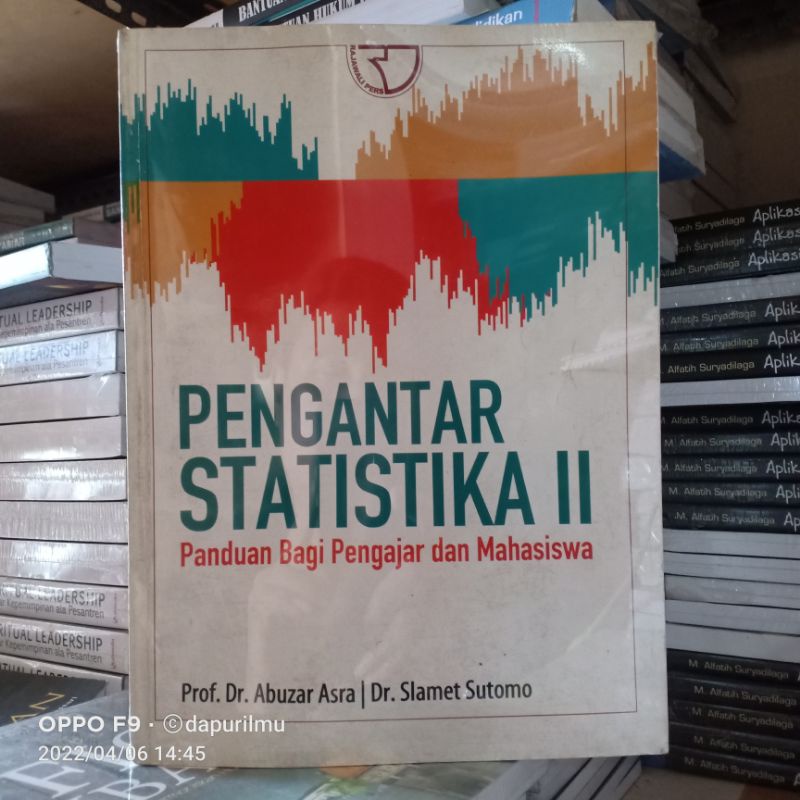Cover PENGANTAR STATISTIKA II :  Panduan Bagi Pengajar dan Mahasiswa / Prof. Dr.ABUZAR ASRA