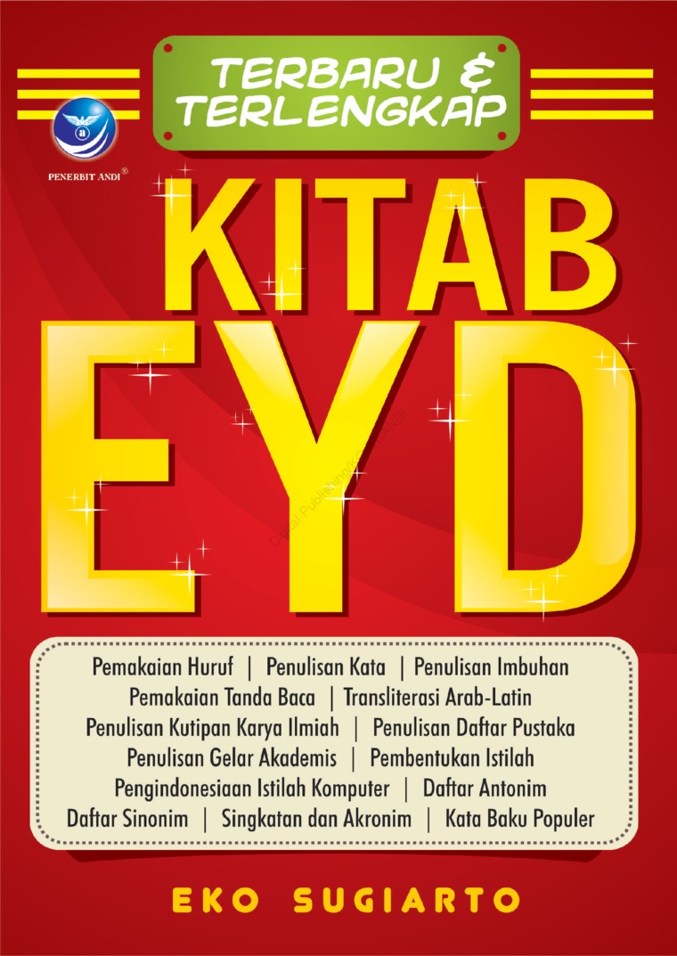 Cover KITAB EYD / EKO SUGIATRO