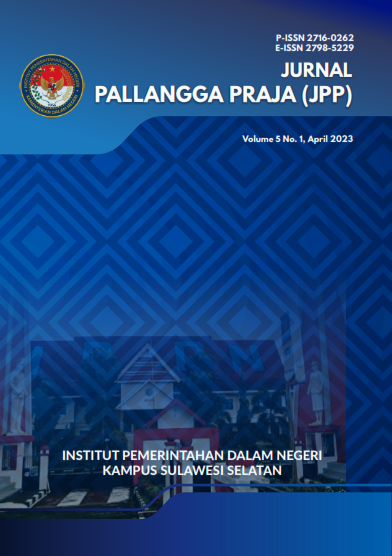 Cover JURNAL PALLANGGA PRAJA (JPP) / MURTIR JEDDAWI