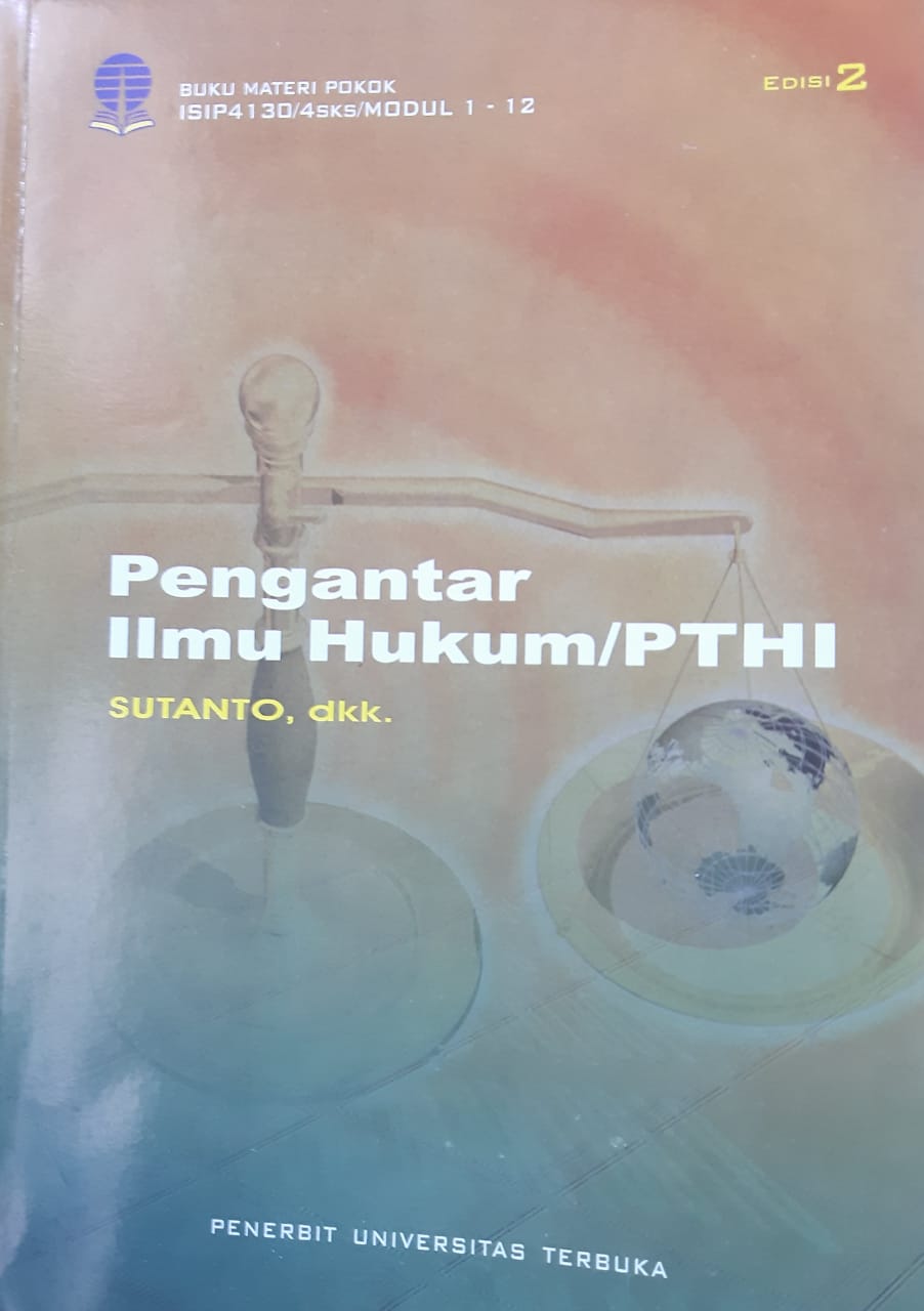 Cover PENGANTAR ILMU HUKUM / SUTANTO. DKK