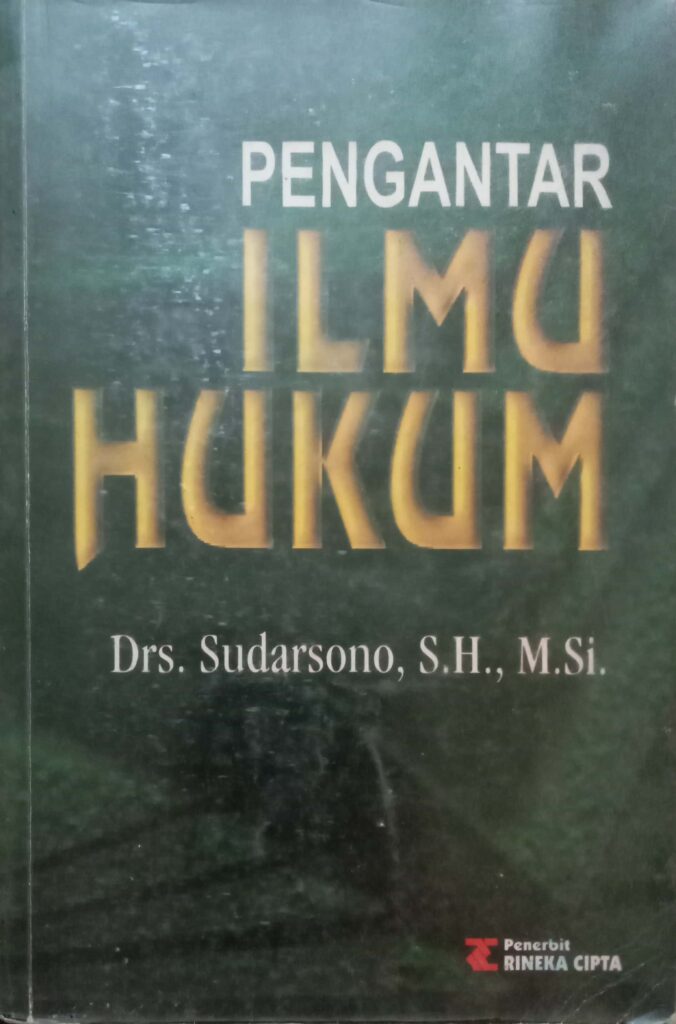 Cover PENGANTAR ILMU HUKUM / SUDARSONO