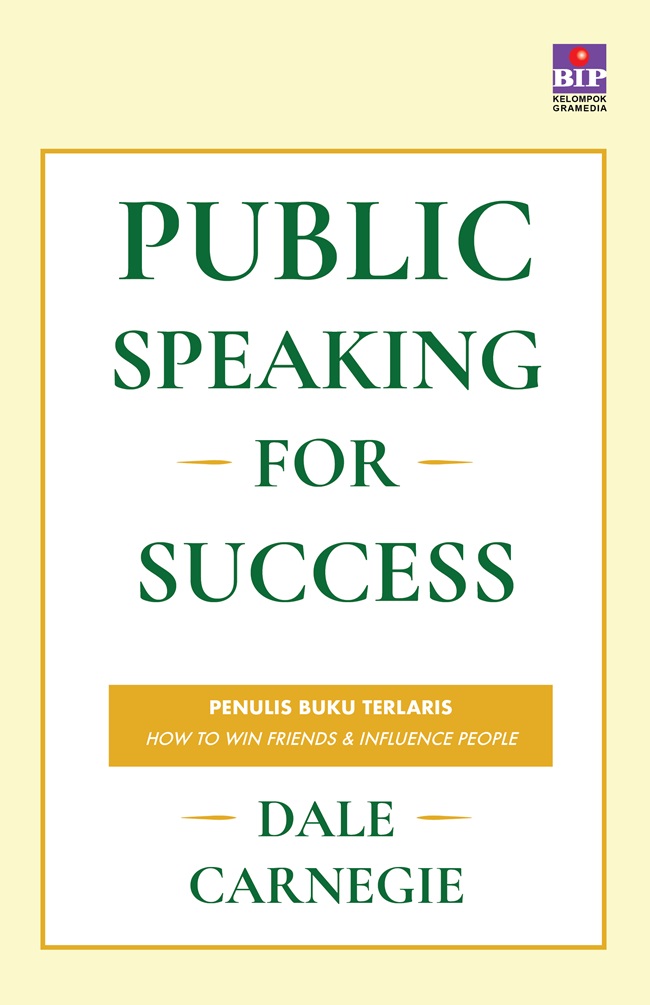 Cover PUBLIC SPEAKING FOR SUCCESS / DALE CARNEGIE