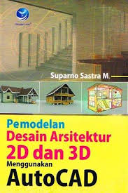 Cover PEMODELAN DESAIN ARSITEKTUR 2D DAN 3D MENGGUNAKAN AUTOCAD / SUPARNO SASTRA M