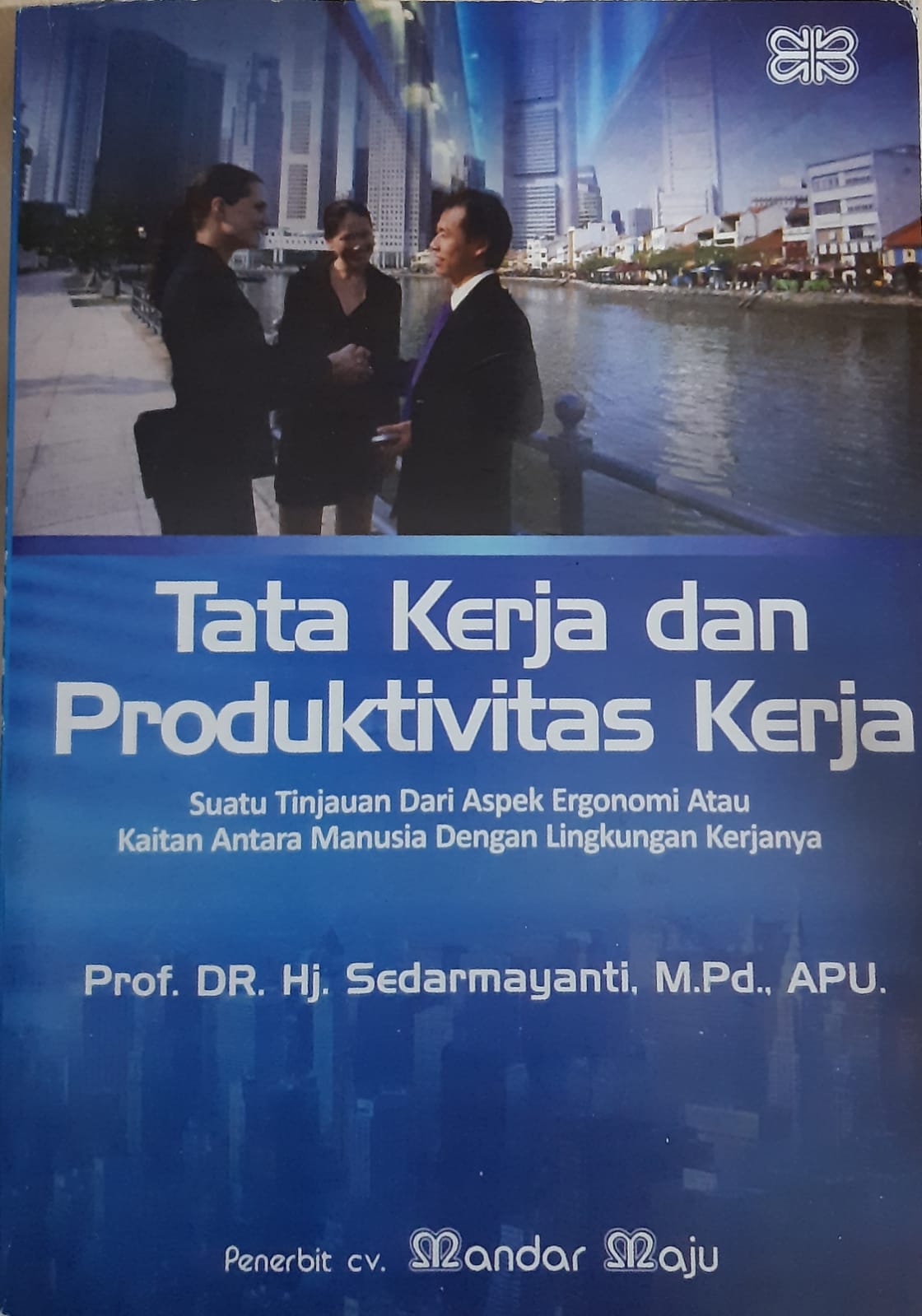 Cover TATA KERJA DAN PRODUKTIVITAS KERJA, :  Suatu Tinjauan Dari Aspek Ergonomi Atau Kaitan Antara Manusia Dengan Lingkungan Kerjanya / Prof. Dr. Hj. SEDARMAYANTI, M.Pd., APU.