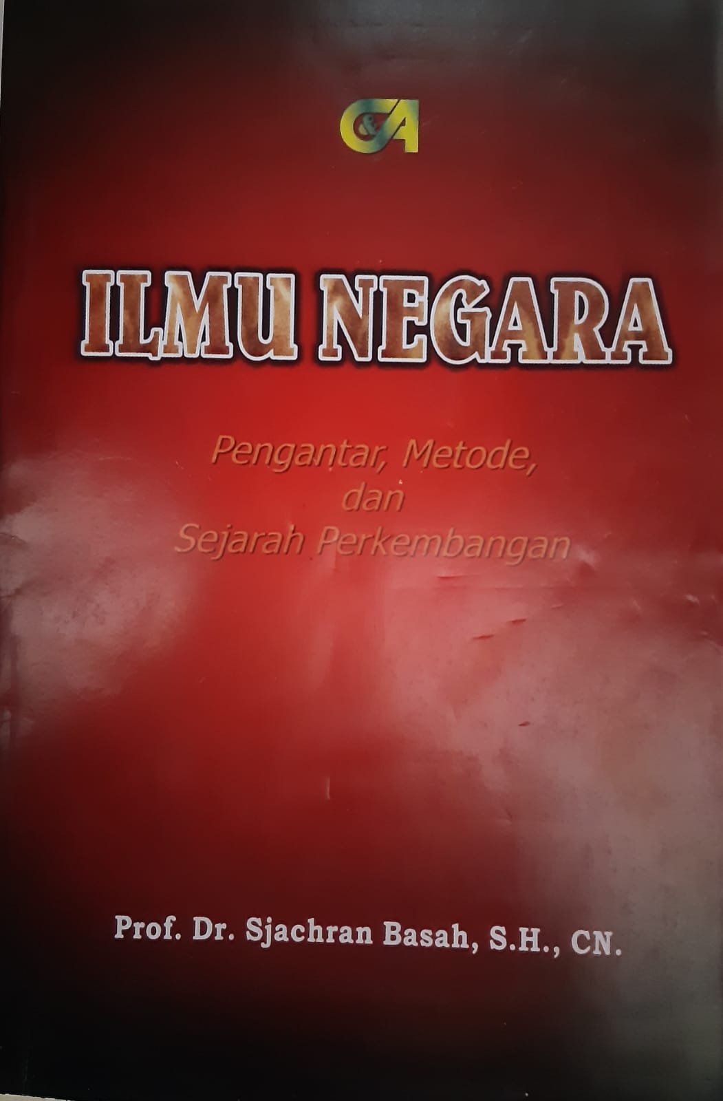 Cover ILMU NEGARA / SJACHRAN BASAH