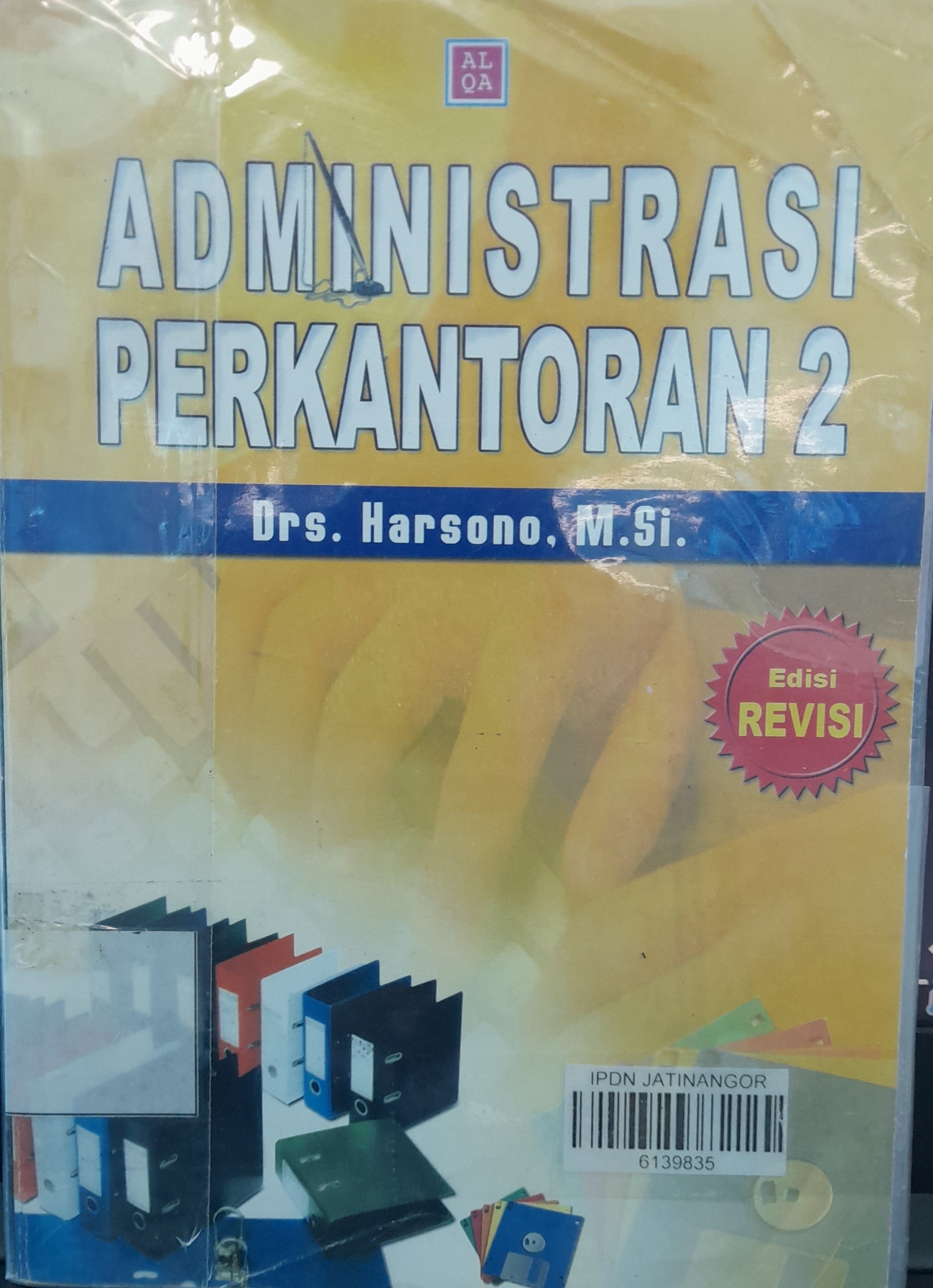 Cover ADMINISTRASI PERKANTORAN 2 / HARSONO