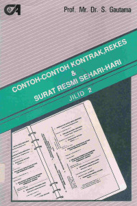 Cover CONTOH-CONTOH KONTRAK, REKES & SURAT RESMI SEHARI-HARI JILID 2 / SUDARGO GAUTAMA