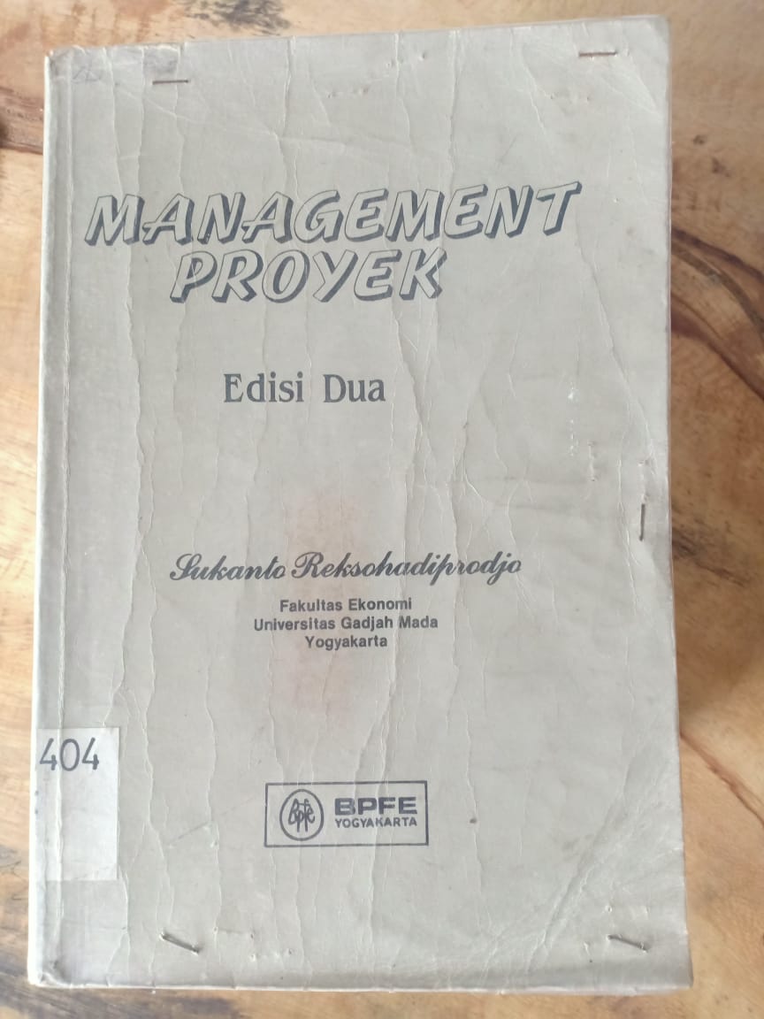 Cover MANAGEMENT PROYEK / SUKANTO REKSOHADIPRODJO