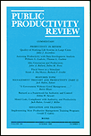 Cover PUBLIC PRODUCTIVITY AND MANAGEMENT REVIEW / MARC HOLZER