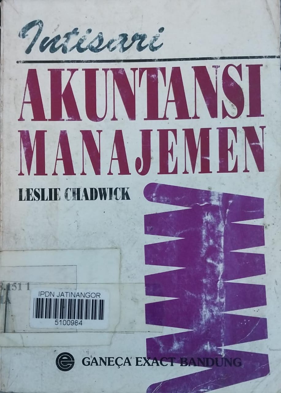 Cover INTISARI AKUNTANSI MANAJEMEN / LESLIE CHADWICK