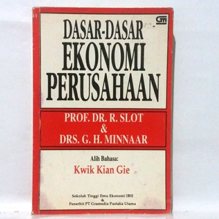 Cover DASAR-DASAR EKONOMI PERUSAHAAN / SLOT