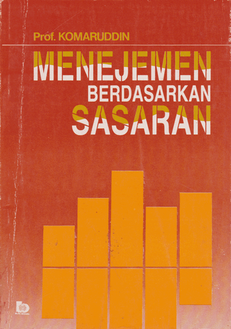 Cover MENEJEMEN BERDASARKAN SASARAN / KOMARUDDIN