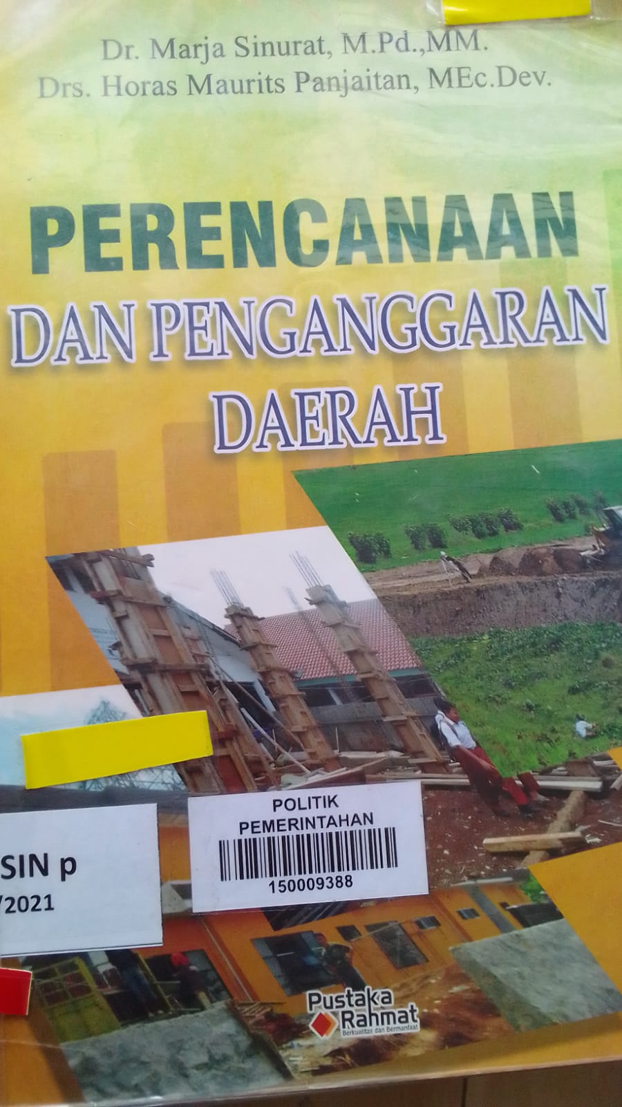 Cover PERENCANAAN DAN PENGANGGARAN DAERAH / Dr. MARJA SINURAT,M.Pd.,MM