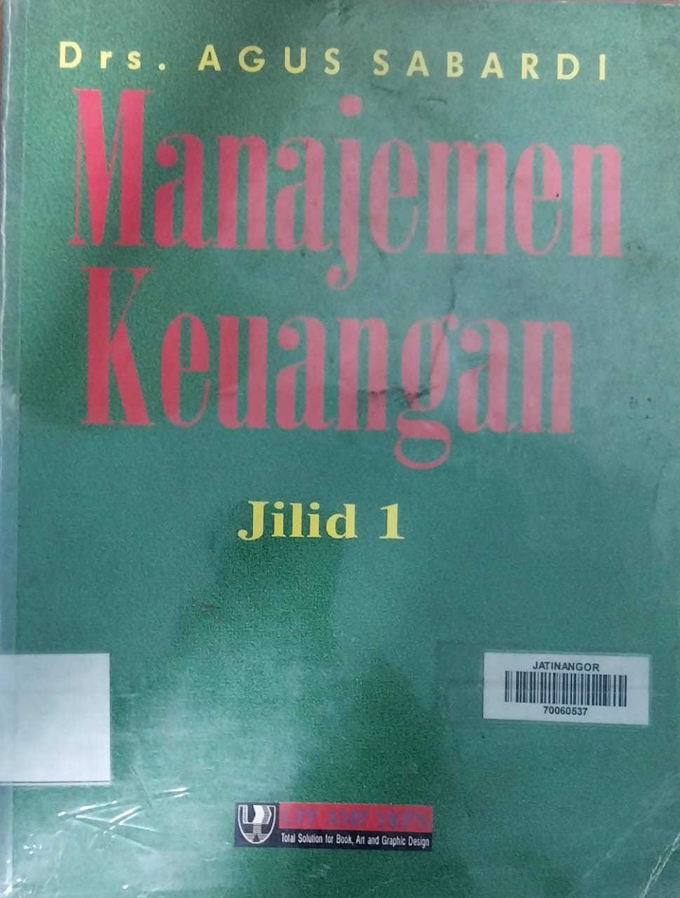 Cover MANAJEMEN KEUANGAN / AGUS SABARDI