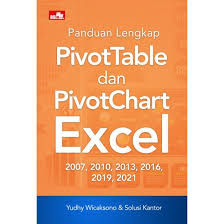 Cover PANDUAN LENGKAP PIVOT TABLE DAN PIVOT CHART EXCEL :  2007, 2010, 2013, 2016, 2019, 2021, / YUDHY WICAKSONO