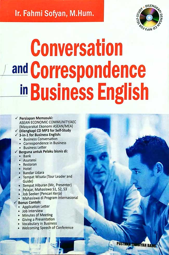 Cover CONVERSATION AND CORRESPONCE IN BUSINESS ENGLISH / Ir. FAHMI SOPYAN