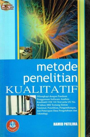 Cover METODE PENELITIAN KUALITATIF / Hamid Patilima