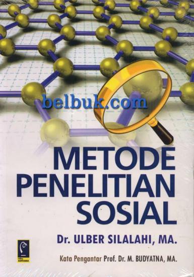 Cover METODE PENELITIAN SOSIAL ' / DR.ULBER SILALAHI,MA