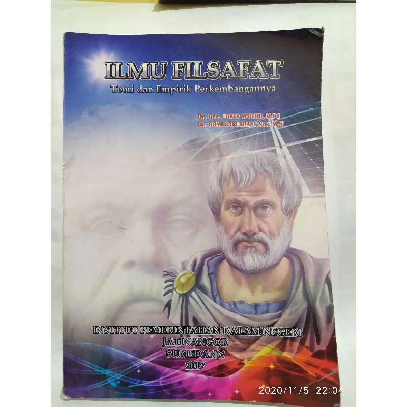 Cover ILMU FILSAFAT ' :  Teori dan Empirik Perkembangan / Dr. Drs. UDAYA MADJID. M,.Pd