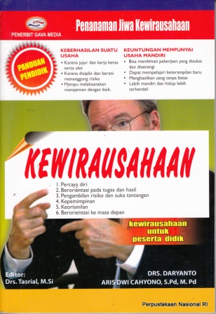 Cover Kewirausahaan :  (penanaman jiwa kewirausahaan) / Daryanto