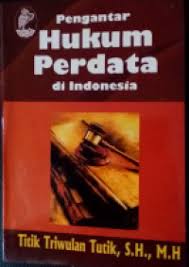 Cover PENGANTAR HUKUM PERDATA DI INDONESIA / TITIK TRIWULAN TUTIK, S.H., M.H.