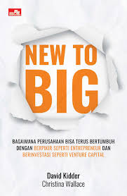 Cover NEW TO BIG :  Bagaimana Perusahaan Bisa Terus Bertumbeh Dengan Berpikir Entrepreeur dan Berinvestasi Venture Capital / DAVID KIDDER