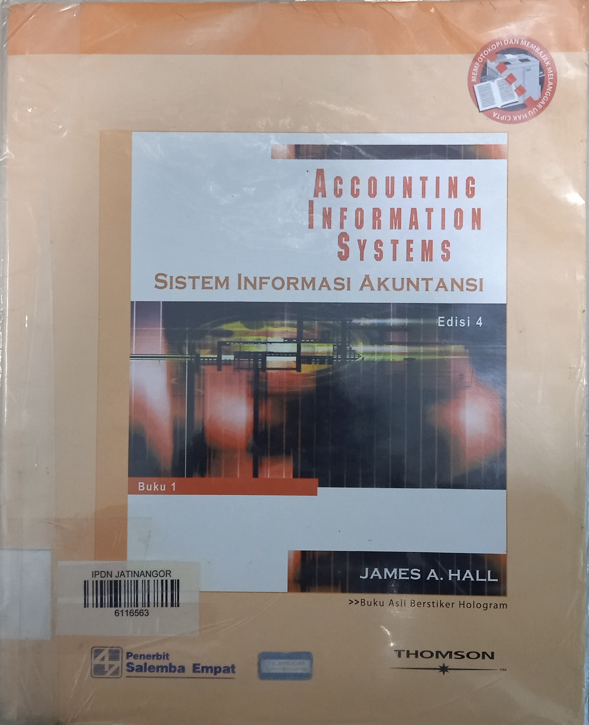 Cover SISTEM INFORMASI AKUNTANSI / JAMES A. HALL