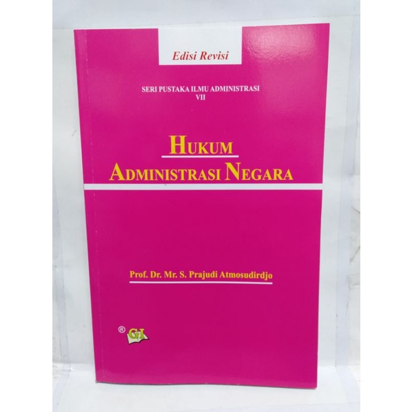 Cover HUKUM ADMINISTRASI NEGARA ' / PROF. DR. MR. PRAJUDI ATMOSUDIRDJO
