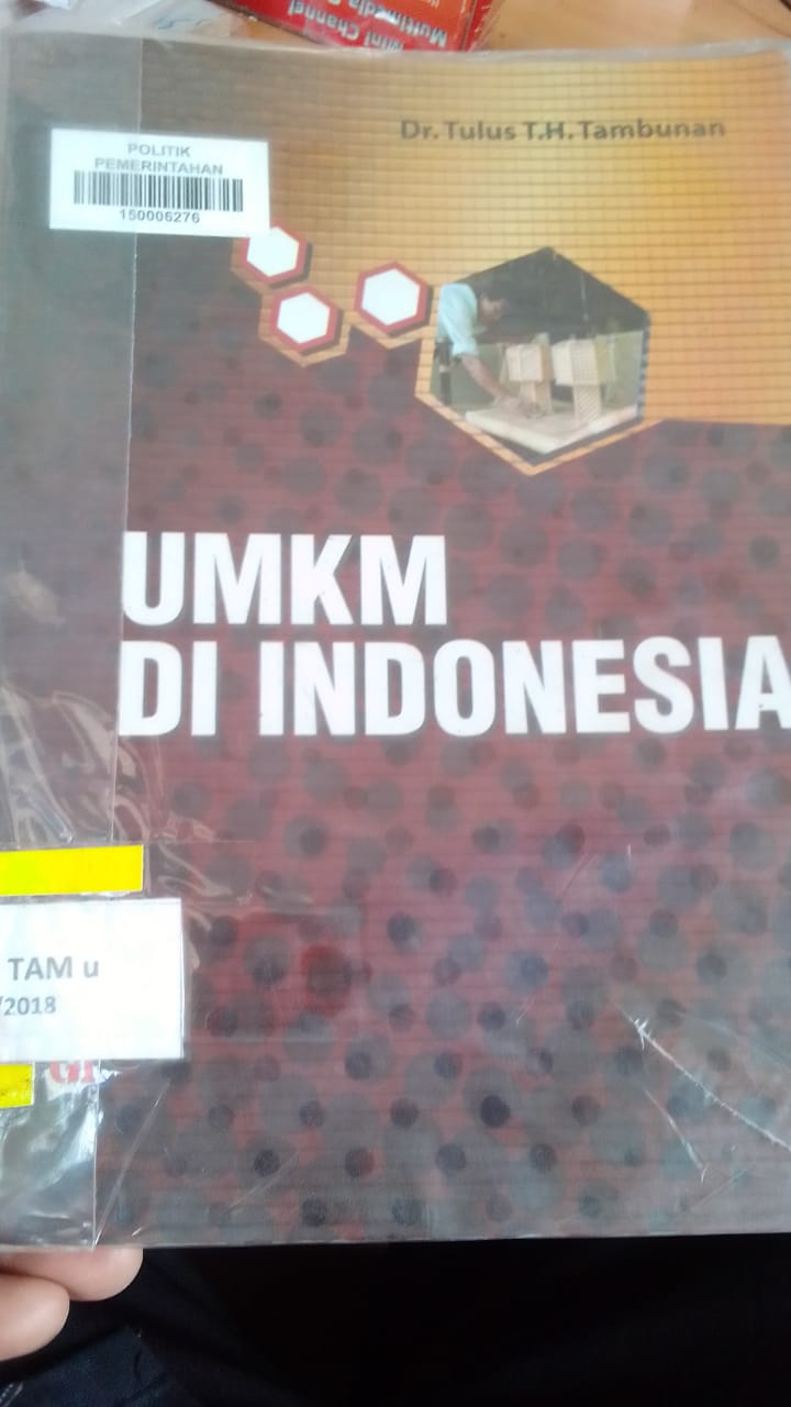 Cover UMKM DI INDONESIA / DR. TULUS T.H. TAMBUNAN