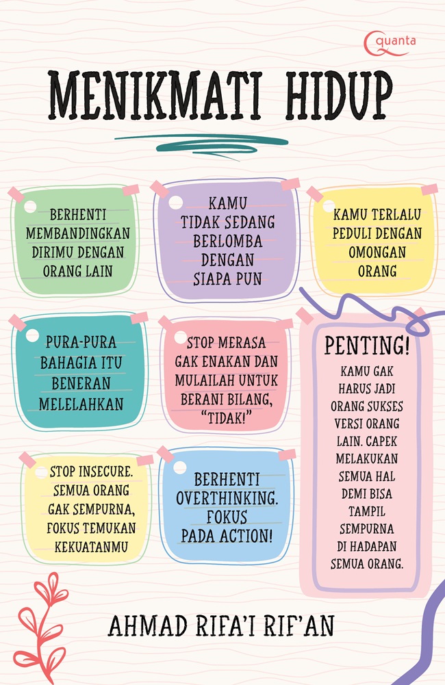 Cover MENIKMATI HIDUP / AHMAD RIFA'I RIF'AN