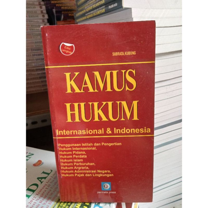 Cover KAMUS HUKUM :  Internasional & Indonesia / SUBRATA KUBUNG
