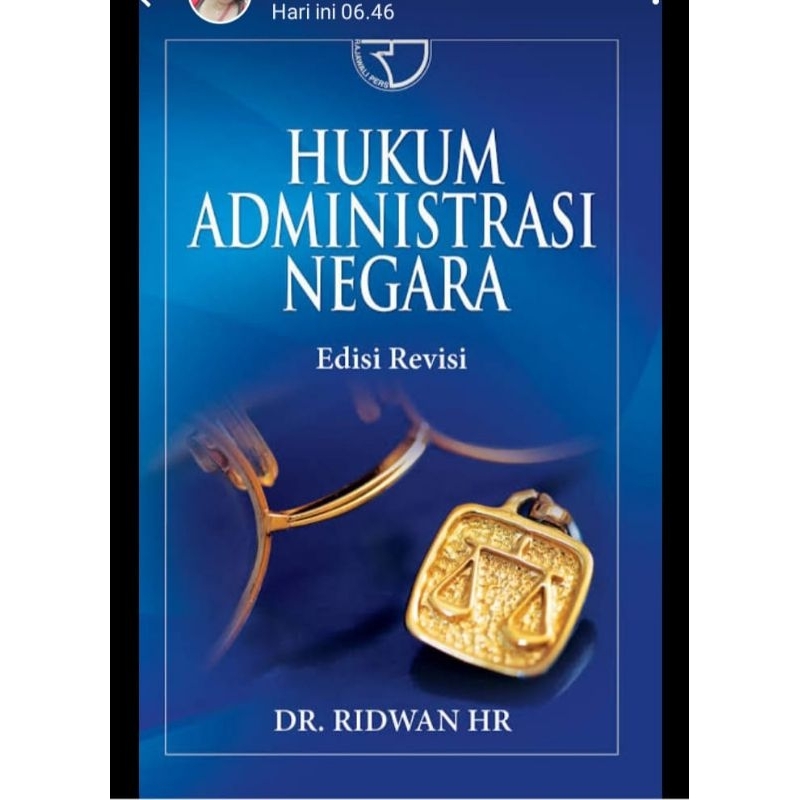 Cover HUKUM ADMNISTRASI NEGARA / DR. RIDWAN HR