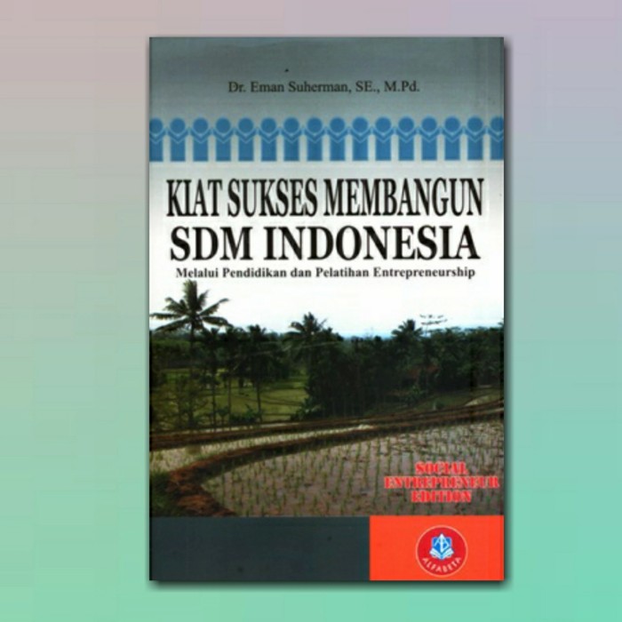 Cover KIAT SUKSES MEMBANGUN SDM INDONESIA :  Melalui Pendidikan dan Pelatihan Entrepreneurship / EMAN SUHERMAN