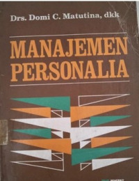 Cover MANAJEMEN PERSONALIA / DOMI C. MATUTINA